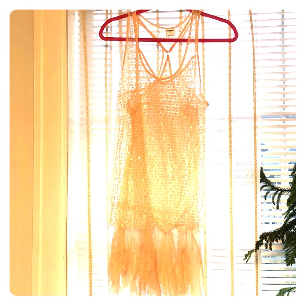 Free People sequin slip dress